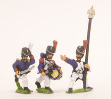PN48 French: Old Guard: Command: in Campaign Dress & Bearskin, charging