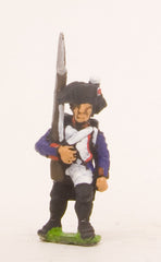 PN54 French: Line Infantry 1793-1806: in Bicorne, Advancing with musket upright
