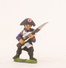 PN58 French: Line Infantry 1793-1806: in Bicorne advancing with Musket at 45 degrees