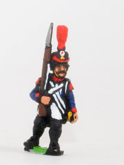 PN65 French: Line Infantry 1806-1812: Voltigeur in Shako, advancing with Musket upright