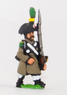 PN74 French: Line Infantry 1806-1812: Voltigeur in Greatcoat & Bicorne