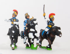 PN90 French: Cavalry: Command: Carabinier Officer, Standard Bearer & Trumpeter