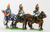 PN92 French: Cavalry: Command: Empress Officer, Standard Bearer & Trumpeter