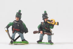 PNB13 British 1814-15: Command: Rifleman Officers & Buglers