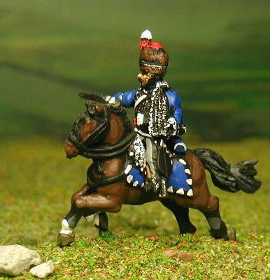PNB24 British Cavalry: Command: Hussar Officer, Standard Bearer & Bugler