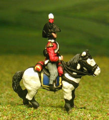 PNB30 British Cavalry 1800-13: Command: Heavy Cavalry Officer, Standard Bearer & Trumpeter in Bicorne