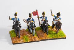 PNB40 British Cavalry 1800-13: Command: Light Dragoon Officer, Standard Bearer & Trumpeter