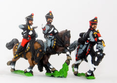 PNR16 Russian 1813-15: Command: Hussar Officer, Standard Bearer & Trumpeter