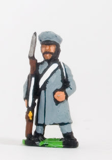 PNR26 Russian: Militia in Greatcoat & Cap with Musket