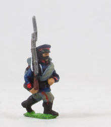 PO19 Prussian: Saxon Infantry: Advancing, shouldered rifle, in Caps