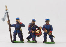 PO30 Prussian: Wurtenberg Line Infantry or Jager: Command: Officer, Standard Bearer & Drummer