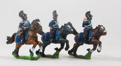 PO42 Prussian: Bavarian Cavalry: Command: Cheveau Leger Officer, Standard Bearer & Trumpeter