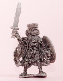 Q63 Zombie: Leader in Crown, with Sword & Shield