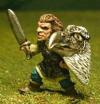 Q78 Adventurer: in Mail and Cloak with Sword and Shield