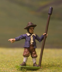 RA6 Artillery: Gun server in Wide Brimmed Hat, with rammer