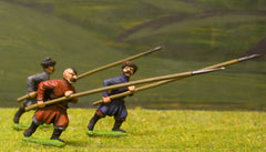 RC2 Cossack: Pikeman advancing, assorted poses