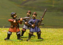 RC3 Cossack: Arquebusier, assorted firing / loading