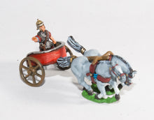 RCH3 2-Horse Racing Chariot with Roman Driver in helmet