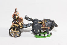 RCH4 2-Horse Racing Chariot with driver in tunic, no helmet