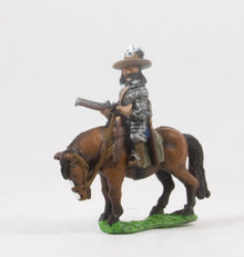 REN100 Renaissance: Cuirassier with two Pistols & Arquebus, wearing hat