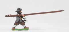 REN25 ECW: Medium Pikemen in Hats, pike forward