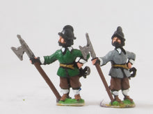 REN32 ECW: Medium Halberdiers in Helmets, at ease