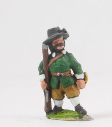 REN8 ECW: Musketeers in Hats, no Apostles or Musket Rest, at ease