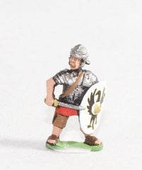 RO37a Middle Imperial Roman: Legionary with sword and shield
