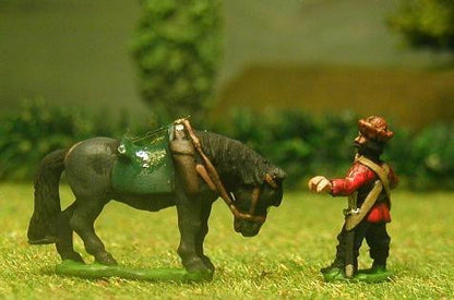 RPP17a 16-17th Century Polish: Dragoon horseholders & Horses