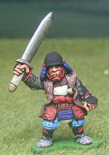 Q127 Samurai: with raised Sword