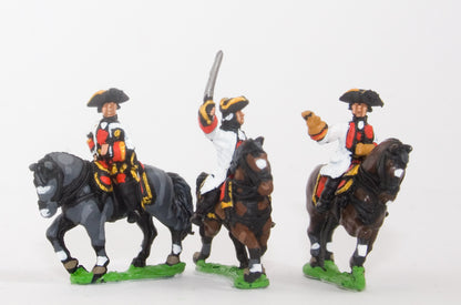 SYA21 Seven Years War Austrian: Command: Mounted General with two Staff Officers