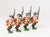 SYBR1a Seven Years War British: Musketeers, advancing, Musket upright, assorted