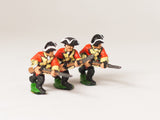 SYBR1b Seven Years War British: Musketeers, advancing, Musket forward, assorted