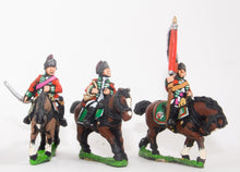 SYBR13 Seven Years War British: Command: Light Dragoon Officer, Standard Bearer & Musician