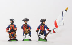 SYBR21 Seven Years War British in Canada: Command: Militia Officers, Standard Bearers & Drummers