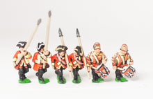 SYBR5c Seven Years War British: Command: Line Infantry Officer, Standard Bearer & Drummer, with variants