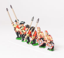SYBR5c Seven Years War British: Command: Line Infantry Officer, Standard Bearer & Drummer, with variants