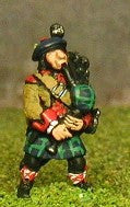 SYBR8 Seven Years War British: Command: Scots Officer, Standard Bearer & Piper