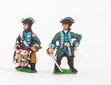 SYP24 Seven Years War Prussian: Command: Jager De Noble Officers & Drummers