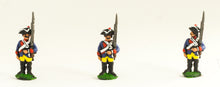 SYP2a Seven Years War Prussian: Musketeer at attention, variants.