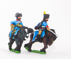 SYP31 Seven Years War Prussian: Command: 2 Hussar Officers & Trumpeter