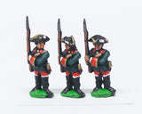SYRU2a Seven Years War Russian: Musketeers, at the ready, musket upright