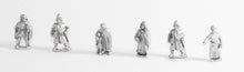 TT4 Camps: Six assorted standing Europeans - Dark Ages to Medieval