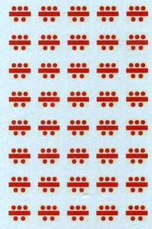 VVV A4 Minamoto Mon. Bar with dots above & below.