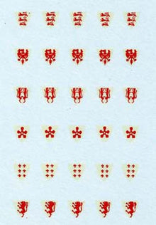 VVV M2 Knight: 3 different: Lion, Eagle, Fleur de Lys.
