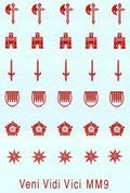 VVV MM9 Objects: Axe, Castle, Sword, Portcullis, Rose and Star.