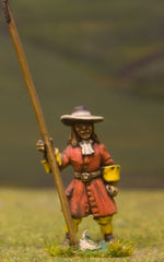 W3 Generic 17th Century: Pikeman at ease, in Wide Brim Hat
