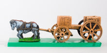 WAG11 Open Wagon with doorway/opening and 2 oxen