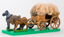 WAG17 Canvas wagon cover, tied both ends