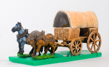 WAG18 Canvas wagon cover with open front end